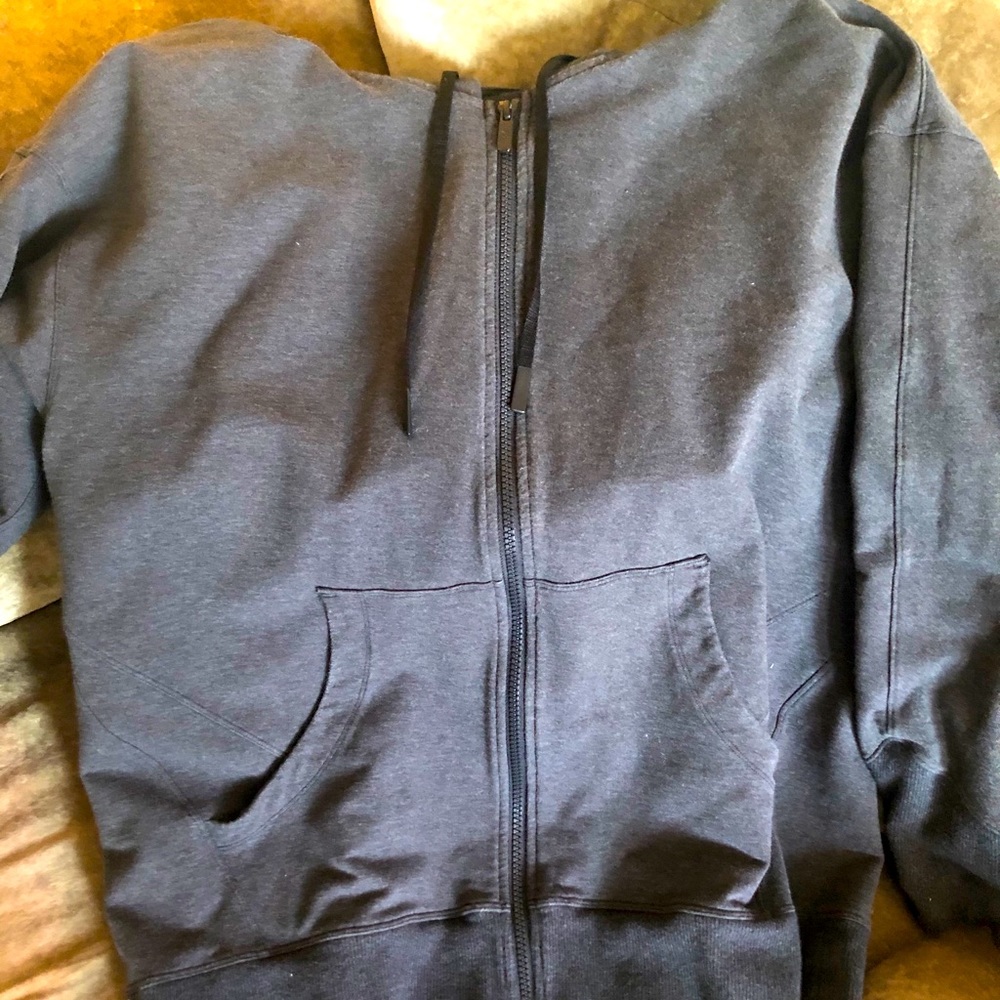 Lululemon Grey Terry Cotton Sweater